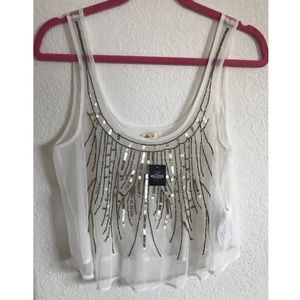 Beaded Crop Top